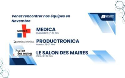 Synov présent sur trois salons majeurs en novembre