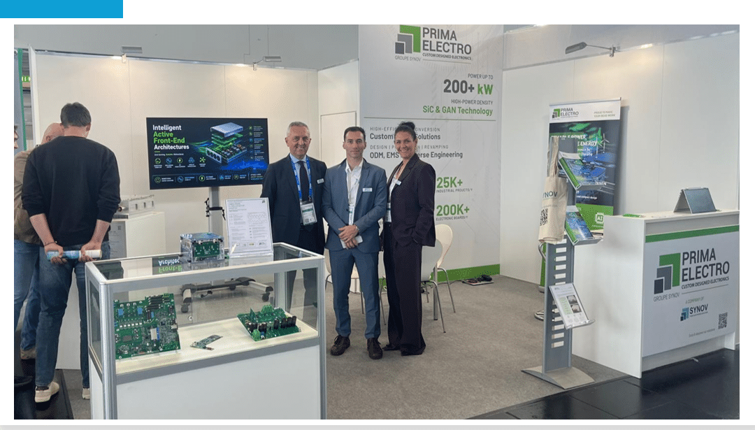 Synov and Prima Electro at PCIM Europe: Driving Innovation in Power Electronics Across Europe